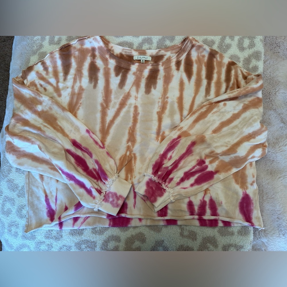 Z Supply Tie Dye Terry Crewneck
